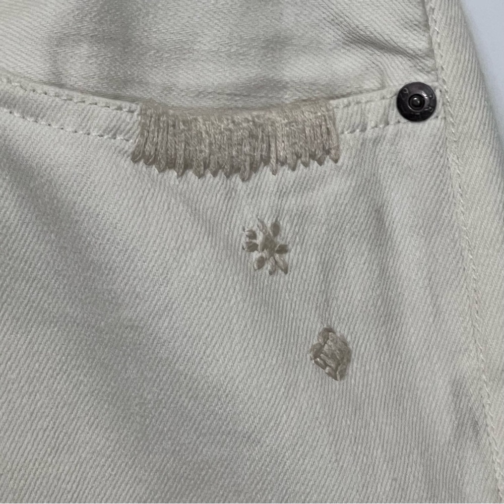 New Polo Ralph Lauren Avery Boyfriend Ivory‎ Wash Patchwork Jeans - Picture 9 of 14